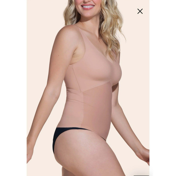 Honey Love Liftwear Tank Top Cami Wire Free Lined Shapewear - Picture 4 of 9